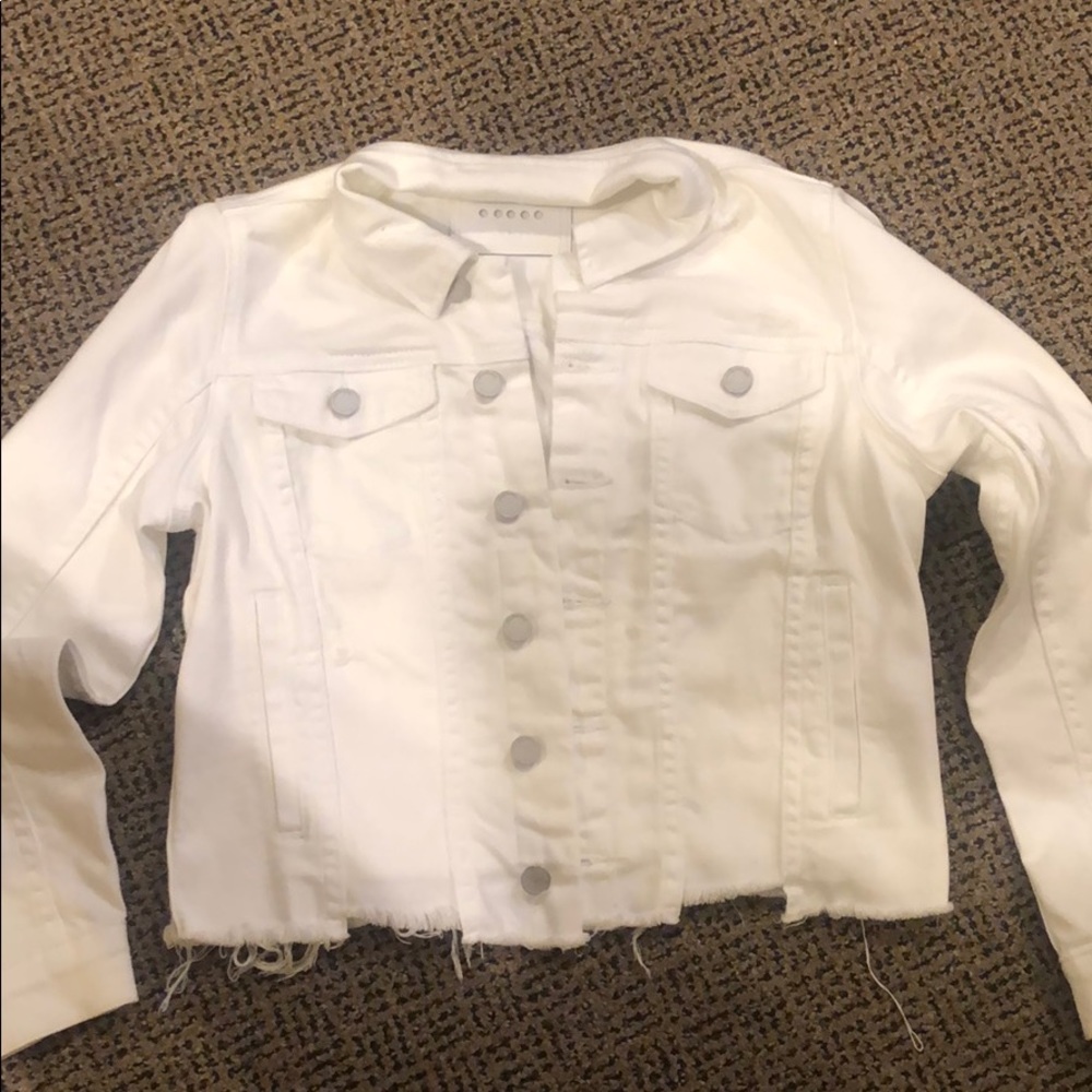 Girls Blank NYC White Jean Jacket